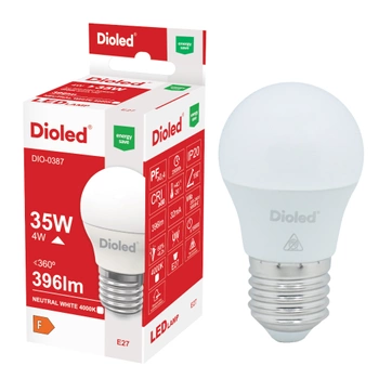 Żarówka LED kulka E27 4W 4000K 396lm DIO-0387 DIOLED