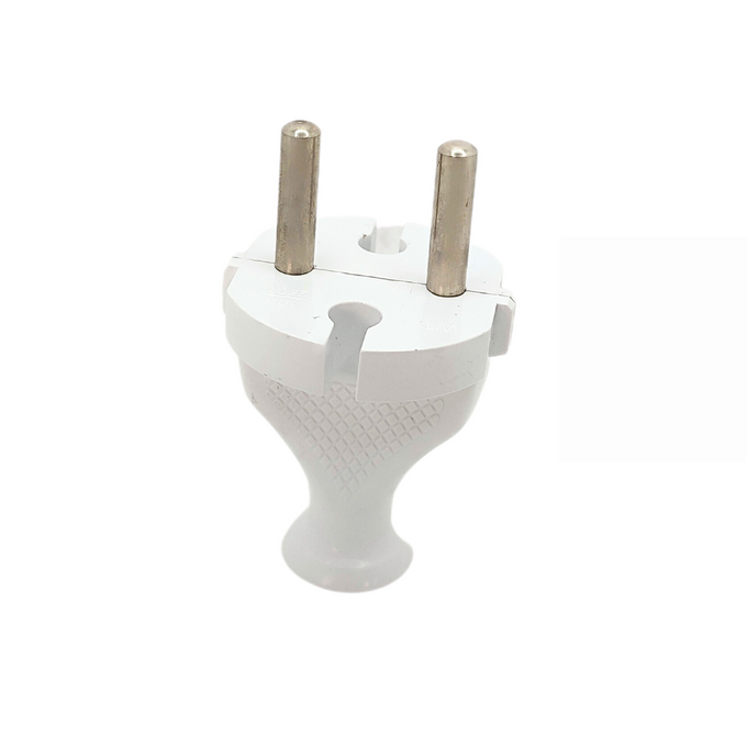 Wtyczka prosta rozbierana biała 2P WT-2 W-99989 PLASTROL