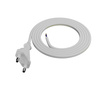 Przewód przyłączeniowy gumowy z wtyczką płaską 2x0.75 IP20 1.6M biały W-97530 PLASTROL