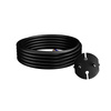 Przewód przyłączeniowy gumowy z wtyczką prostą 2x1.5 IP20 5m czarny W-97196 PLASTROL