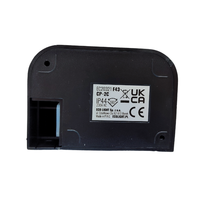 Czujnik ruchu PIR CP-2C IP44 12m czarny EC20321 ECOLIGHT