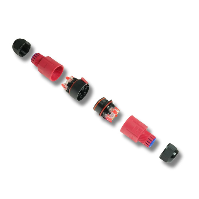 Złącze kablowe 5PIN IP68 bezśrubowe 16A W-00375 PLASTROL