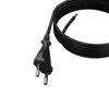 Przewód przyłączeniowy gumowy z wtyczką płaską 2x0.75 IP20 3M czarny W-97148 PLASTROL
