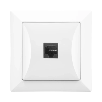 OPAL biały gniazdo komputerowe pojedyncze RJ45 8pin GTP 12 OP Timex