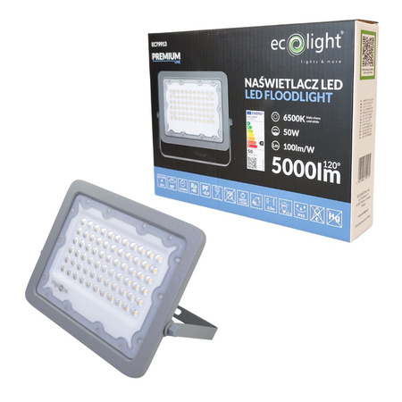 Naświetlacz LED 50W 6500K 5000lm IP65 EC79913 ECOLIGHT