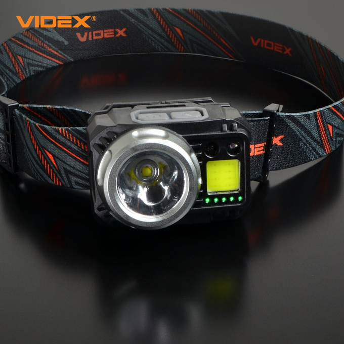 Latarka czołowa LED 5W 550lm IP65 USB-C / 3xAAA H075C VIDEX