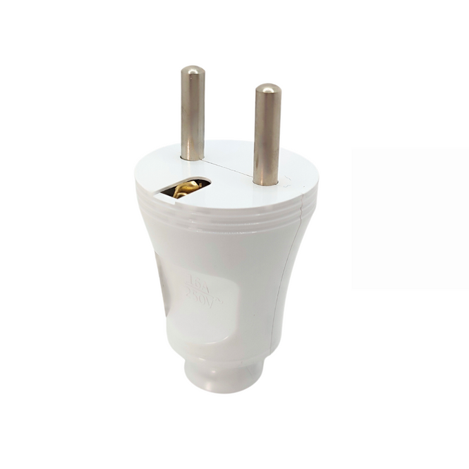 Wtyczka prosta rozbierana biała 2P+Z WT-30 W-99995 PLASTROL