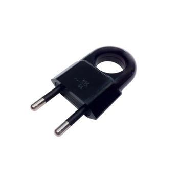 Wtyczka płaska z uchwytem czarna 2P Zn-11 Timex