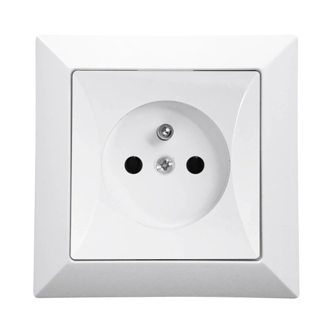 OPAL biały gniazdo pojedyncze z uziemieniem GPT-16 OP Timex