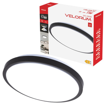 Plafon VELORUM 48W CCT 5700lm czarny DIO-0509 Dioled