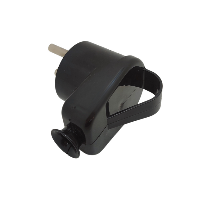 Wtyczka kątowa rozbierana czarna z uchwytem 2P+Z WT-16Z W-99988 PLASTROL