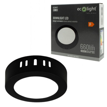 Oprawa natynkowa LED okrągła 6W 660lm 4000K IP20 EC20471 Ecolight