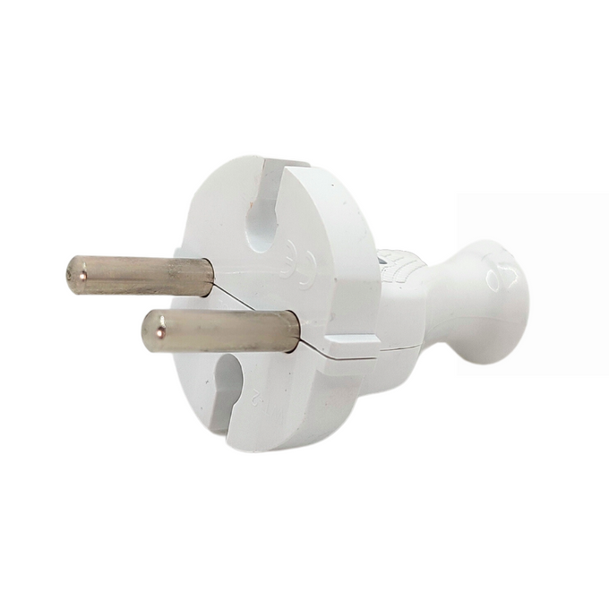 Wtyczka prosta rozbierana biała 2P WT-2 W-98131 PLASTROL