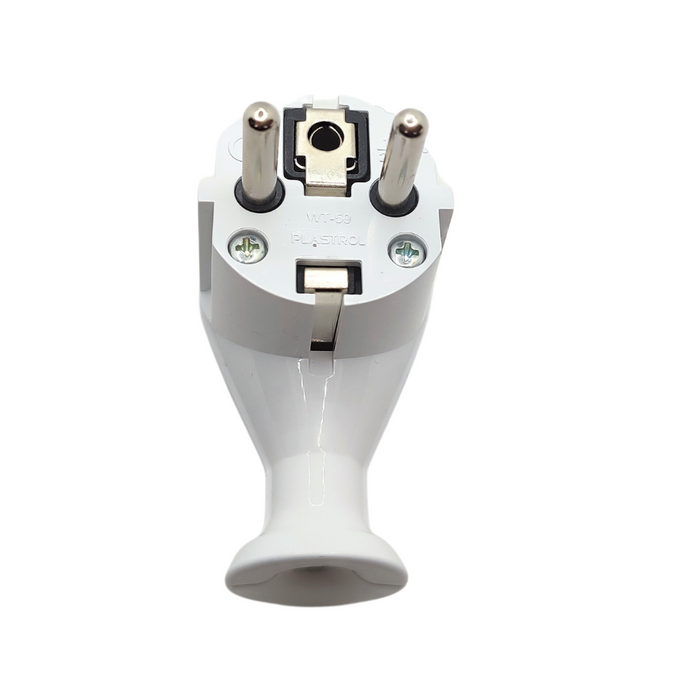 Wtyczka kątowa rozbierana biała UNISCHUKO 2P+Z WT-50 W-10121 PLASTROL