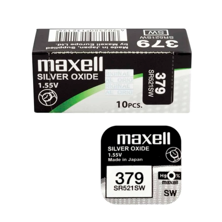 Bateria srebrowa SR521SW / 379 B10 Maxell