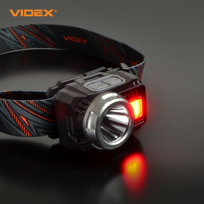 Latarka czołowa LED 5W 550lm IP65 USB-C / 3xAAA H075C VIDEX