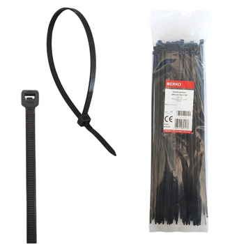 Opaska kablowa zaciskowa 4,8x360 czarna ERKO