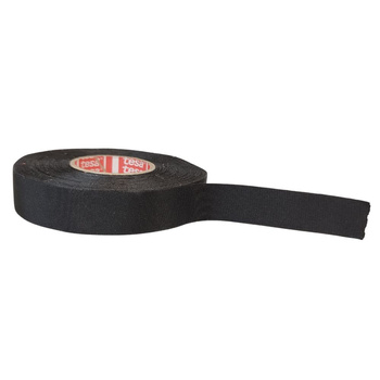 Taśma tkaninowa PET do wiązek kabli 25m x 19mm czarna wewnętrzna TESA