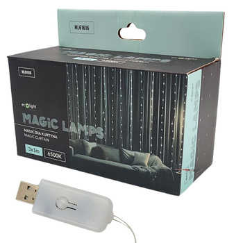 Taśma LED MAGIC LAMPS kurtyna 200 LED 6500K 3x1m IP65 ML61616