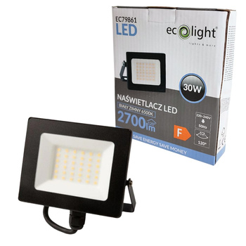 Naświetlacz LED 30W 6500K 2700lm IP65 EC79861 ECOLIGHT