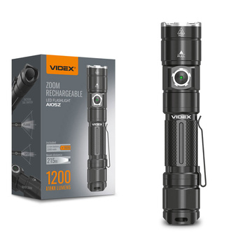 Latarka ręczna LED 10W 1200lm IP44 USB-C A105Z Videx