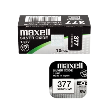 Bateria srebrowa SR626SW / 377 / AG4 B10 Maxell