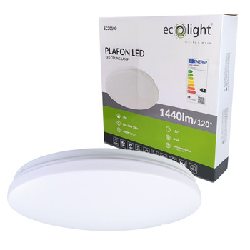 Plafon LED 18W 4000K 1440lm IP44 EC20100 Ecolight