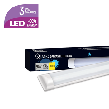 Oprawa liniowa LED EUROPA 26W 3000K 2160lm 90cm IP20 Qlasic