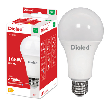 Żarówka LED GLS E27 22W 6500K 2750lm DIO-0457 DIOLED