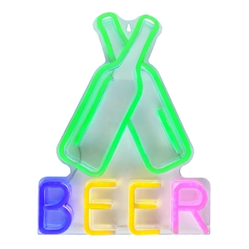 Lampka NEON beer plexi 3xAA + USB FPNE08