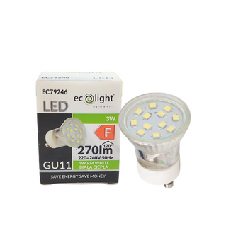 Żarówka LED GU11 3W 3000K 270lm EC79246 Ecolight