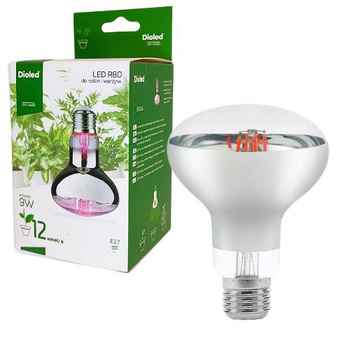 Żarówka LED R80 E27 9W DO ROŚLIN DIO-0480 Dioled