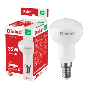 Żarówka LED R50 E14 4,8W 4000K 396lm DIO-0126 Dioled