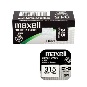 Bateria srebrowa SR716SW / 315 B10 Maxell