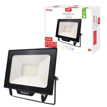 Naświetlacz LED ATRIA 30W 6500K 2550lm IP65 Dioled