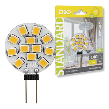 Żarówka LED G4  1,5W 3000K 140LM kolista ORO24001 LEDPOL